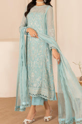 Thread Works By Zarif Unstitched 3 Piece Emb Chiffon Edit Collection'2024-ZL-02-Sahiba